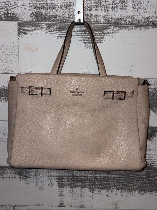kate spade Handbags - Kate Spade ♠️ Pebbled Leather Satchel in Light Beige